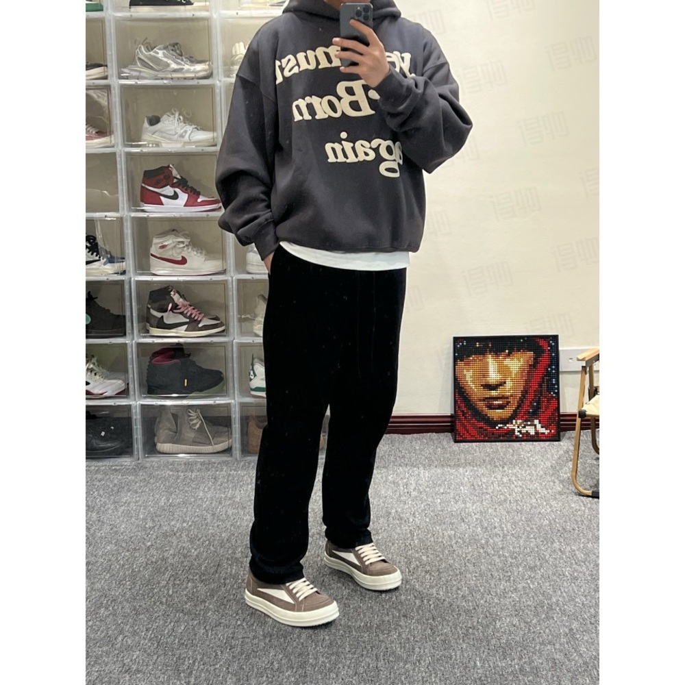 Men's Black Cactus Plant Flea Market  Ye Must Be Born Again Hoodie